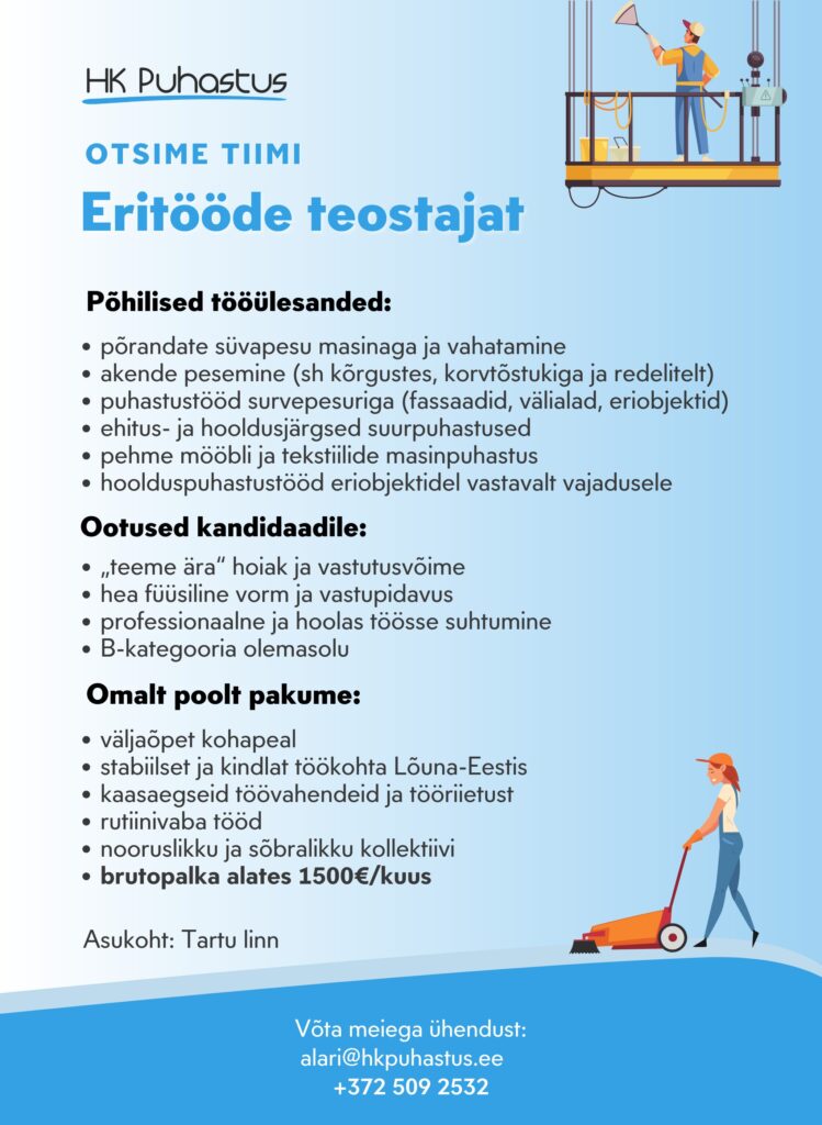Eritööd-Tartu